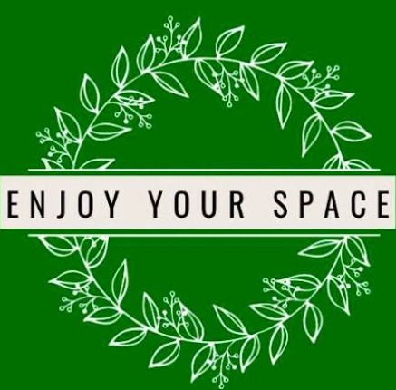 Enjoy your space decorative emblem